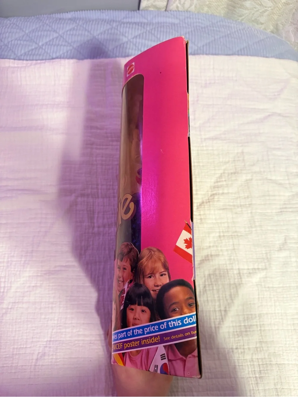 Barbie 1989 Special Edition Unicef Doll 1920 Mattel Blonde Hair Green Dress NRFB